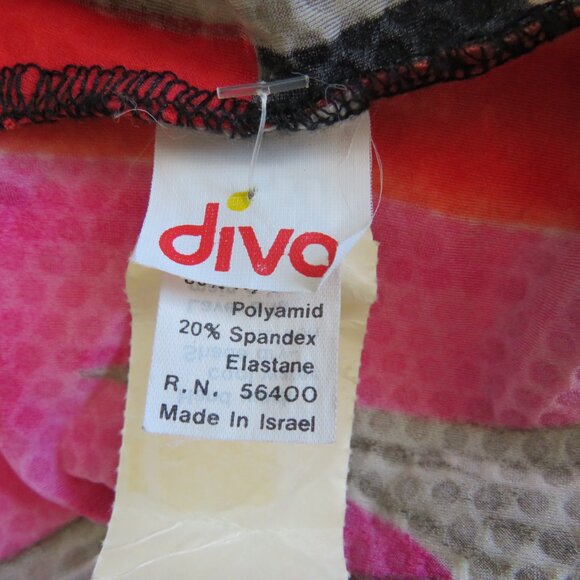 Diva Dillards Multicolor Sequined Women’s One Piece Sleeveless  Swimsuit 14 (30) - Picture 11 of 13